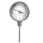 TERMÓMETRO ANALÓGICO DIAL DE 4" X L15" 1/2" NPT INOXIDABLE