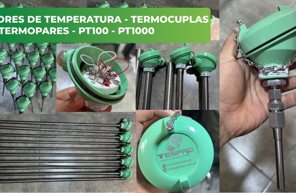 Sensores de temperatura, termocuplas, termopares, pt100, pt1000, pares electricos, termorresistencias
